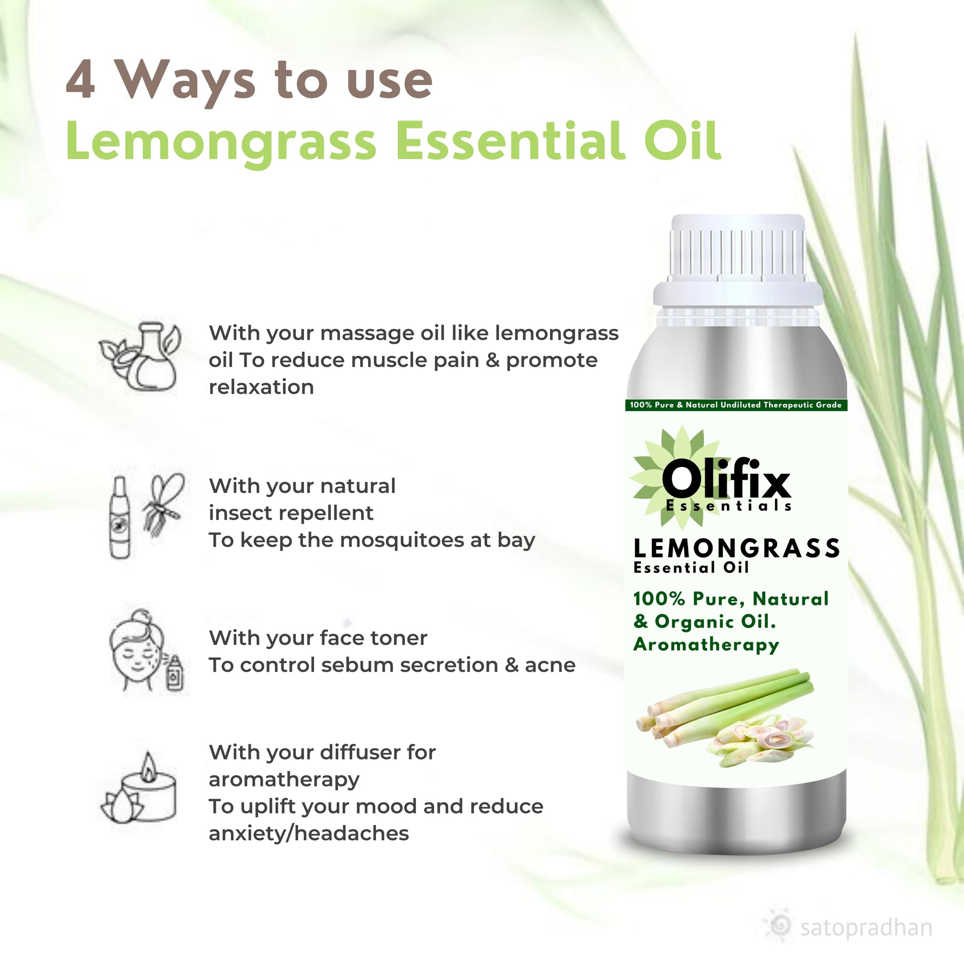 Uses of Lemongrass Essential Oil